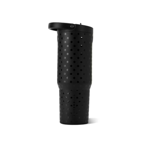 HydroJug Polka Dot Sport 32 oz Insulated Water Bottle, Noire Satin