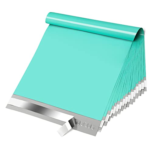 Fuxury Poly Mailers 10x13" 200 Pcs,Durble Shipping Bags For Clothing,Teal
