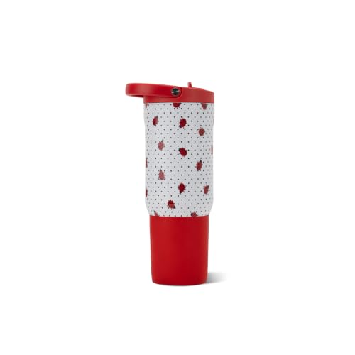 HydroJug Sport 20 oz Insulated Stainless Steel Water Bottle, Ladybug