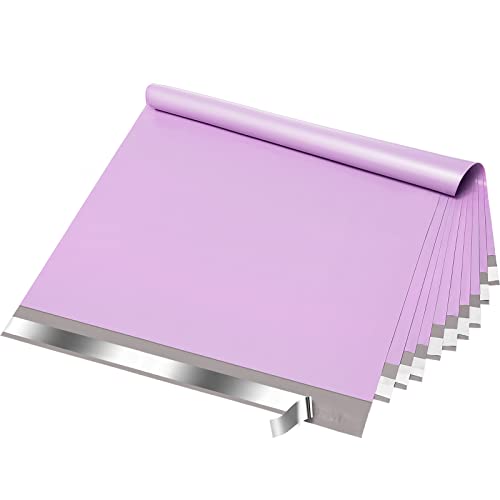 Fuxury Large Poly Mailers 24x24'' 100Pcs, Shipping Bags for Clothing Purple