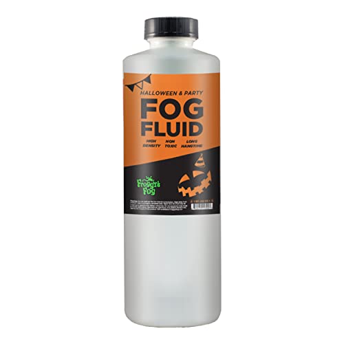 Froggy's Fog Halloween and Party Fog Fluid, High Output Long-Lasting Fog Juice for 400-1500 Watt Water-Based Fog Machines, Gr