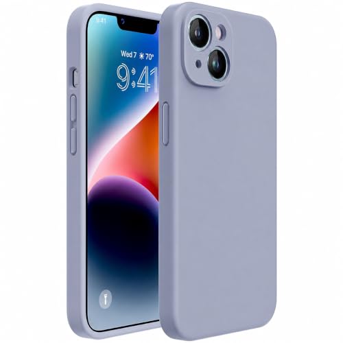 Miracase Silicone for iPhone 14 Case, Lavender Gray