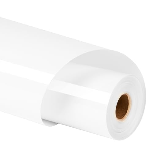 HTVRONT White Heat Transfer Vinyl Roll - 12" x 30ft