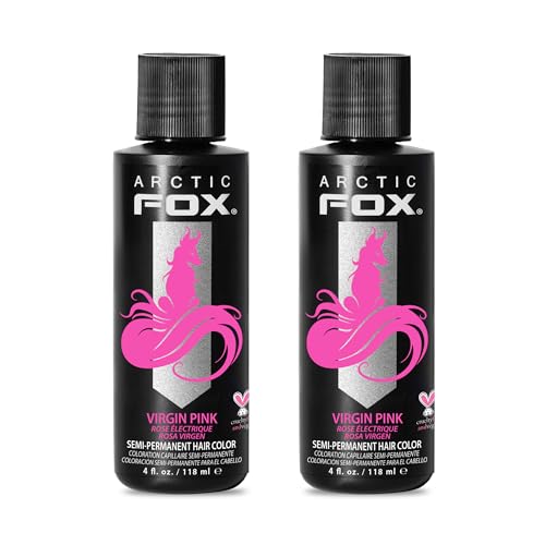 ARCTIC FOX Semi-Permanent Hair Dye Virgin Pink - Vegan - 2x4 oz