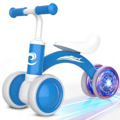Gamfeiny Colorful Lighting Baby Balance Bike Toys for 1 Year Old Boy Girl Gifts, 10-36 Month Toddler Balance Bike, No Pedal 4