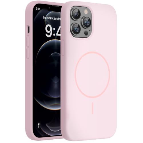 Miracase Silicone & Magnetic for iPhone 12 Pro Max Case, Sand Pink