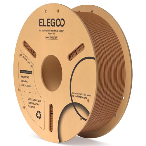 ELEGOO PLA 3D Printer Filament 1.75mm Brown 1KG