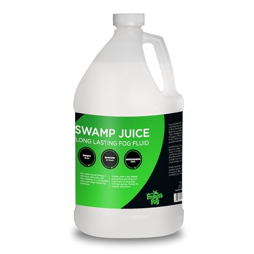 Froggy's Fog Swamp Juice Bottle, Ridiculously Long-Lasting Fog Fluid with 2-3 Hour Hang Time for Professional and Home Haunte