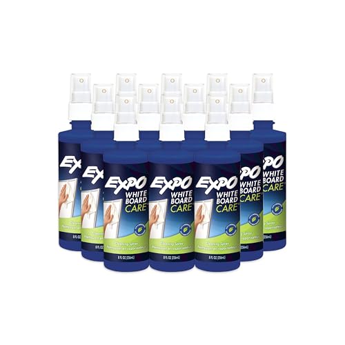 EXPO Dry Erase Whiteboard Cleaning Spray, 8 oz. (Pack of 12)