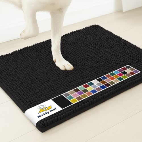 Muddy Mat® | Super Water Absorbent Door Mat Indoor, Microfiber Quick Dry Chenille Entryway Rug, Slip Resistant Front Door Mat