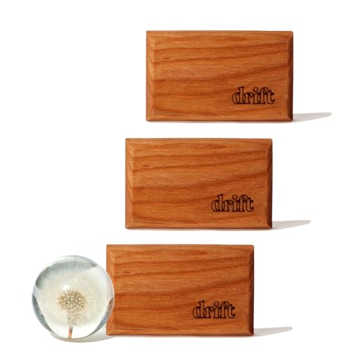 Drift Car Air Freshener - The Original Wood Air Freshener - Car Odor Eliminator - Long Lasting Scent - Metal Clip - Essential