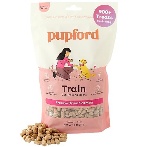Pupford Freeze Dried Training Treats for Dogs & Puppies (Salmon, 8 oz)