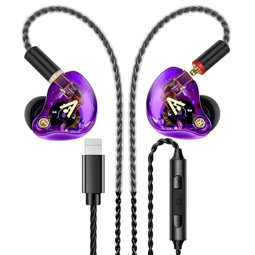 Audiovance Vibes 202ML HiFi Wired Earbuds for iPhone 14/13/12/11/X, Pro Max