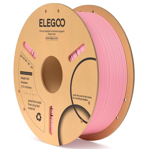 ELEGOO PLA 3D Printer Filament 1.75mm Pink 1KG