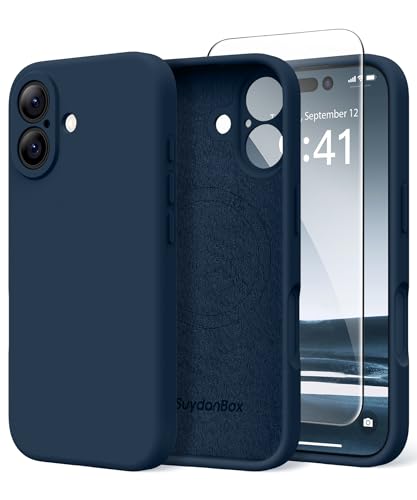 SuydanBox Magnetic for iPhone 17 Case Silicone Cobalt Blue