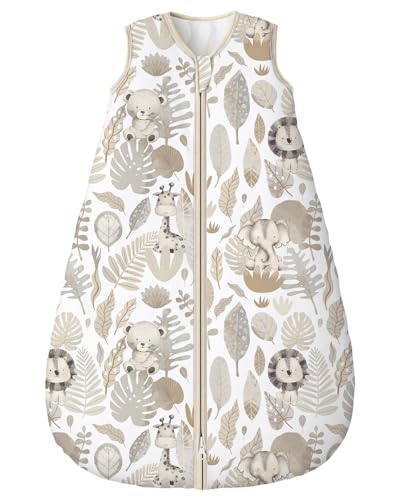 Yoofoss Baby Sleep Sack 0-6 Month 1.5TOG 100% Organic Cotton 2-Way Zipper