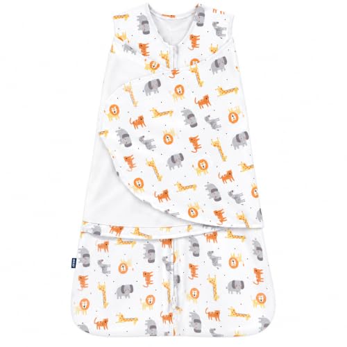 HALO SleepSack Swaddle | Cotton | 1.5 TOG | 68-75°F | 6-12 lbs |Jungle