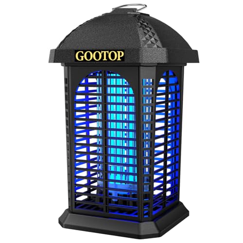 Bug Zapper Outdoor, 4200V Electric Mosquito Zapper, Bug Zapper Outdoor, Fly Traps, Fly Zapper, Mosquito Killer Indoor 3 Prong