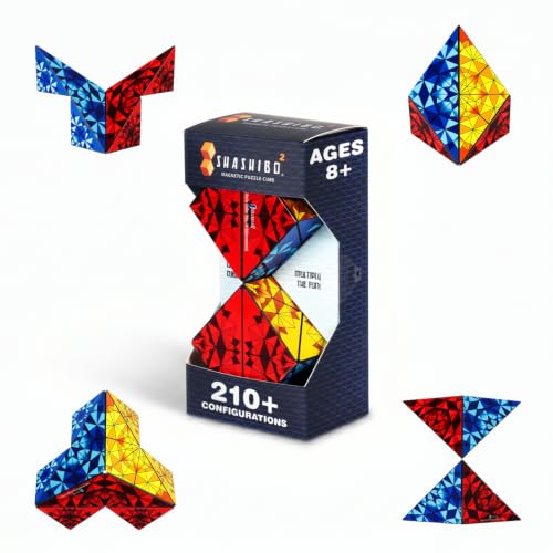 Shashibo ICOSA XL Magnetic Puzzle Toy, Stress Relief Fidget Toy