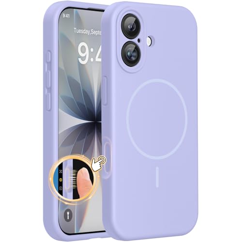 Miracase Silicone & Magnetic for iPhone 17 Case, Light Purple