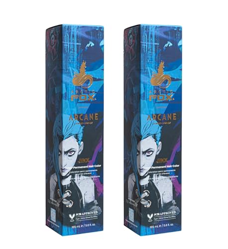 ARCTIC FOX Jinx Hair Dye - Semi Permanent Vegan Blue - 2 x 5.6 oz