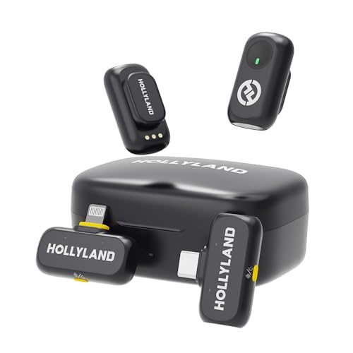 Hollyland Lark A1 Combo(2TX+2RX+Charging Case) Wireless Magnetic Microphone