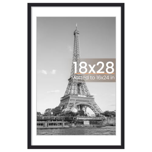 upsimples 18x28 Picture Frame, Wall Decor Poster Frames, Black 1 Pack