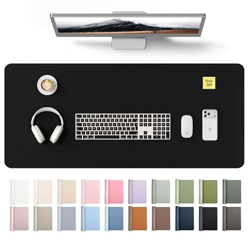 YSAGi Leather Desk Protector, Office Mat, Large Mouse Mat, Non-Slip PU Leather Blotter, Laptop Desk Mat, Waterproof Writing P