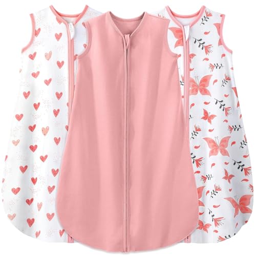 Yoofoss Baby Sleep Sack 24-36 Month 0.5TOG 100% Organic Cotton 2-Way Zipper
