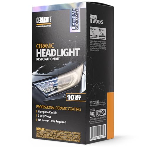 CERAKOTE® Ceramic Headlight Restoration Kit, 10 Wipe Kit
