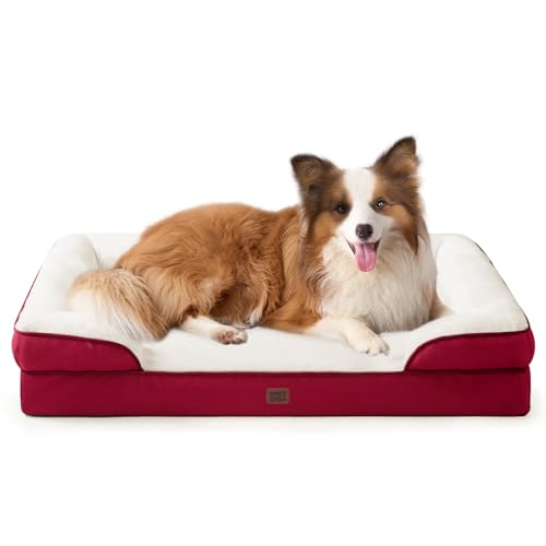 EHEYCIGA Orthopedic Extra Large Dog Bed, Waterproof Washable XL Pet Bed 44"