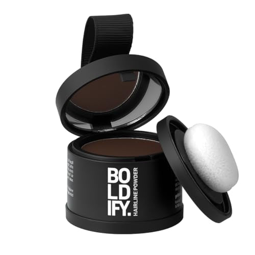 Boldify Hairline Powder Root Touch Up Hair Color Hazel Brown 4g
