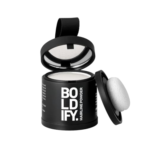 Boldify Hairline Powder, Root Touch Up Hair Color White 10g