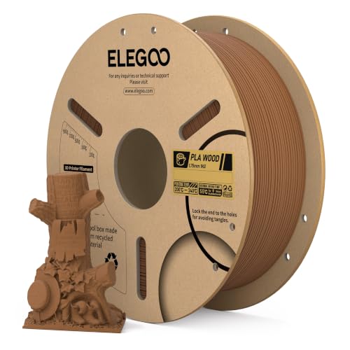 ELEGOO PLA 3D Printer Filament 1.75mm Teak Wood 1KG