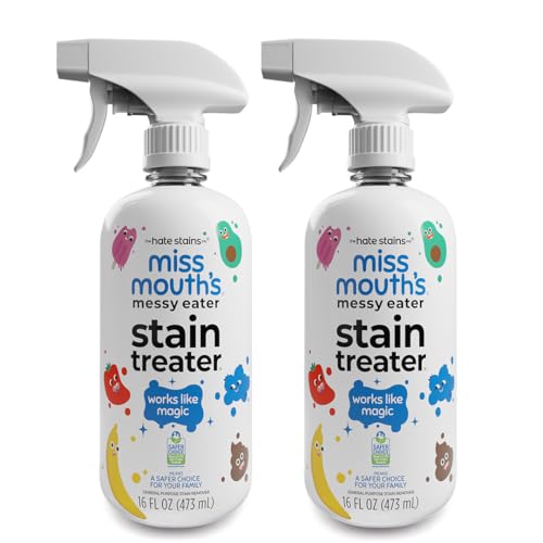 Miss Mouth’s Messy Eater Stain Treater Spray - Stain Remover - Newborn & Baby Essentials - 2-Pack of 16oz Stain Remover