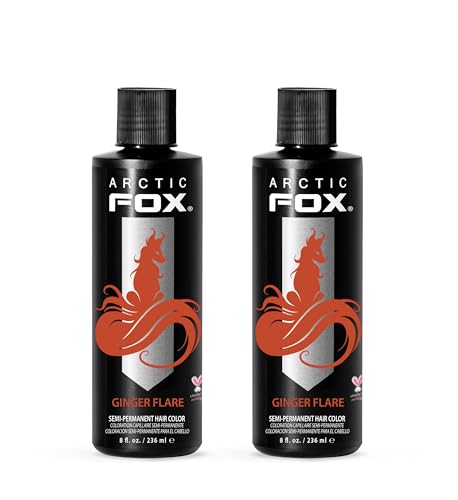 ARCTIC FOX Semi-Permanent Hair Dye Ginger Flare - Vegan - 2 x 8 oz