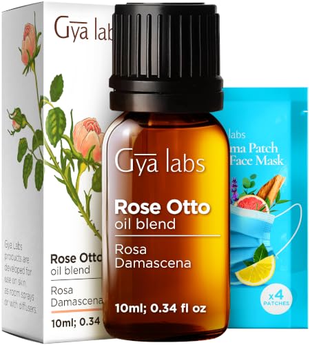 100% Pure Rose Otto Essential Oil for Skin & Diffuser - 0.34 Fl Oz