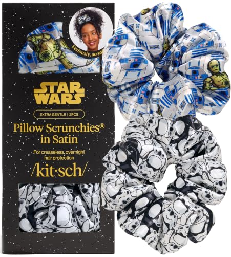 Kitsch x Star Wars R2-D2 & Stormtrooper Pillow Scrunchies for Women - 2pcs