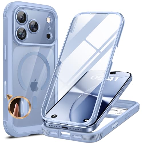 Miracase for iPhone 18 Pro Max Case Full Body Phone Protection-Glacier Blue