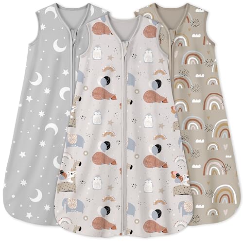 Yoofoss Baby Sleep Sack 18-24 Month 0.5TOG 100% Organic Cotton 2-Way Zipper