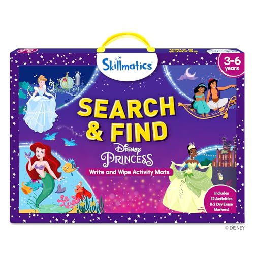 Skillmatics Search and Find Preschool Toy – Disney Princess, Gift for Kids