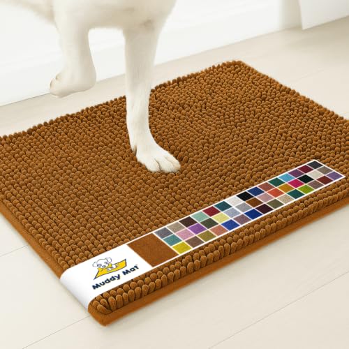 Muddy Mat® | Super Water Absorbent Door Mat Indoor, Microfiber Quick Dry Chenille Entryway Rug, Slip Resistant Front Door Mat