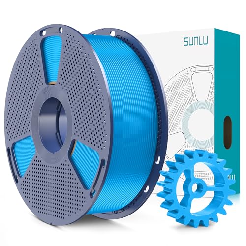 SUNLU PLA+2.0 3D Printer Filament, Cyan, 1KG
