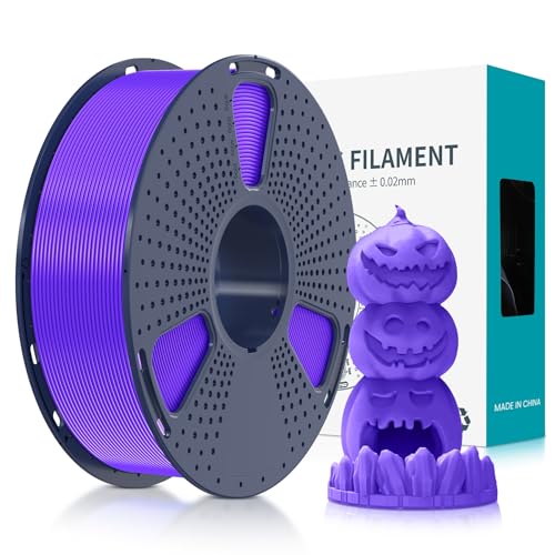 SUNLU Fluorescent PLA 3D Printer Filament, 1.75mm, Fluorescent Purple