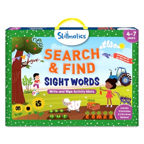 Skillmatics Search and Find – Sight Words, Reusable Activity Mats