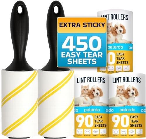Lint Rollers for Pet Hair, Sticky, Remover for Couch, Clothes Furniture and Carpet. Lint Roller Dog Hair Remover Cat Hair, An