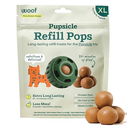 WOOF Pupsicle Chicken Refill Pops Dog Treats, XL, 5 Count