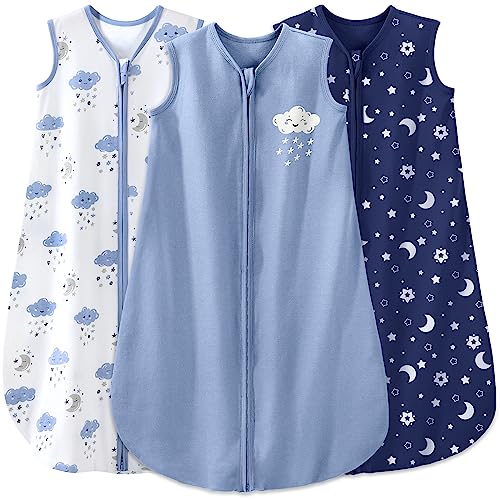 Yoofoss Baby Sleep Sack 12-18 Month 0.5TOG 100% Organic Cotton 2-Way Zipper