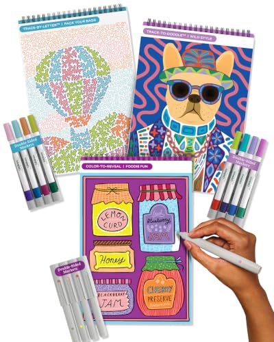 Lifelines FlowArt Activity Pad 3-Pack, Guided Art Meditation Coloring Books