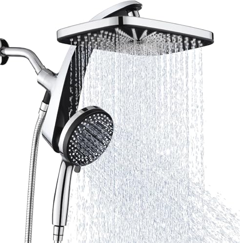 Rain Shower Head with Handheld Showerhead, Chrome 1.75GPM 460311